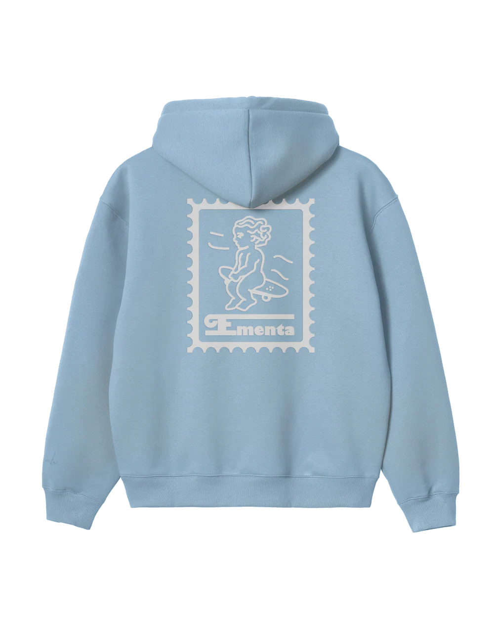 IKON STAMP EMBOSSED HOODIE SKY BLUE