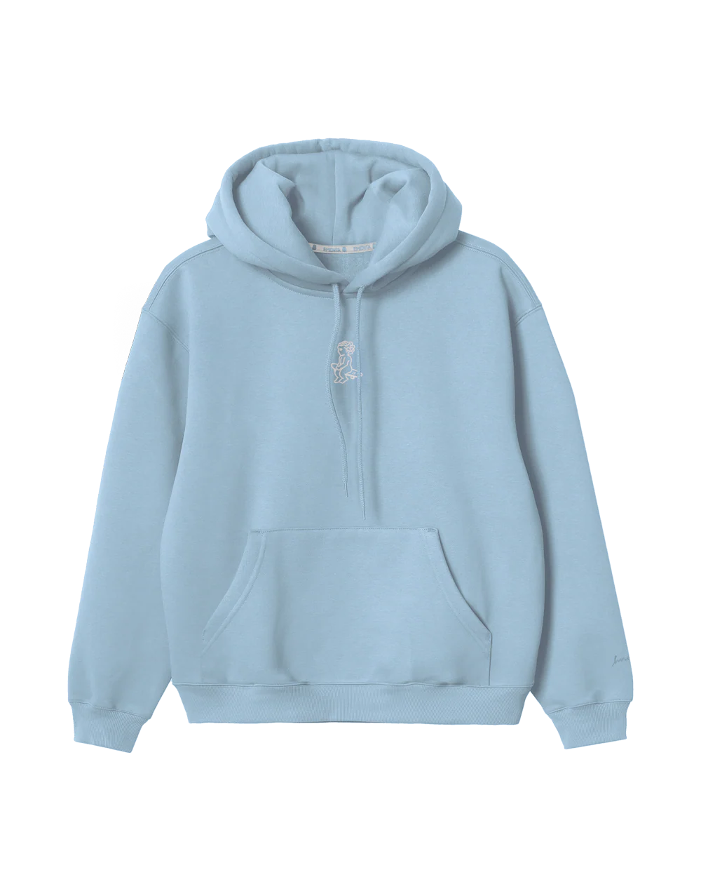 IKON STAMP EMBOSSED HOODIE SKY BLUE