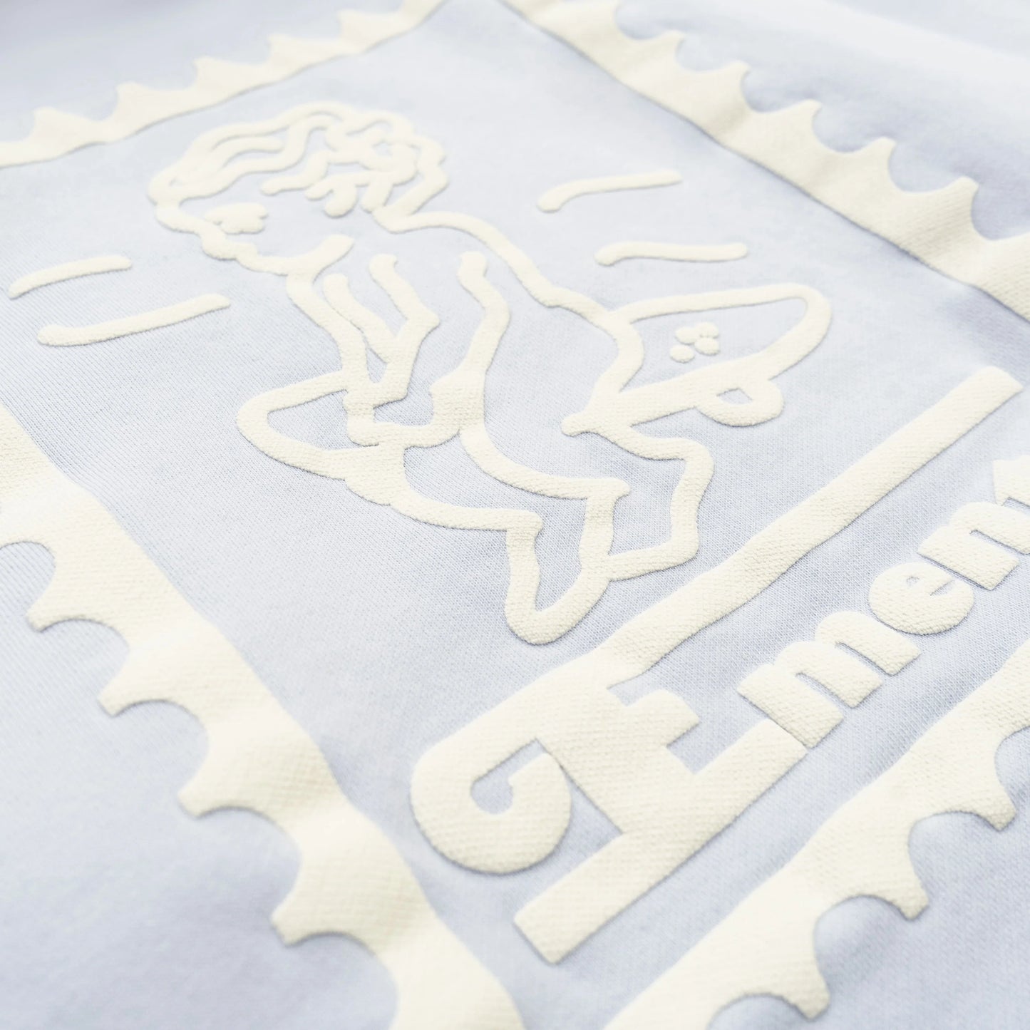 IKON STAMP EMBOSSED HOODIE SKY BLUE