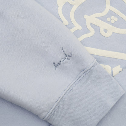 IKON Stamp Embossed Hoodie Sky Blue Vista Retro - Raf Sneakers Trieste