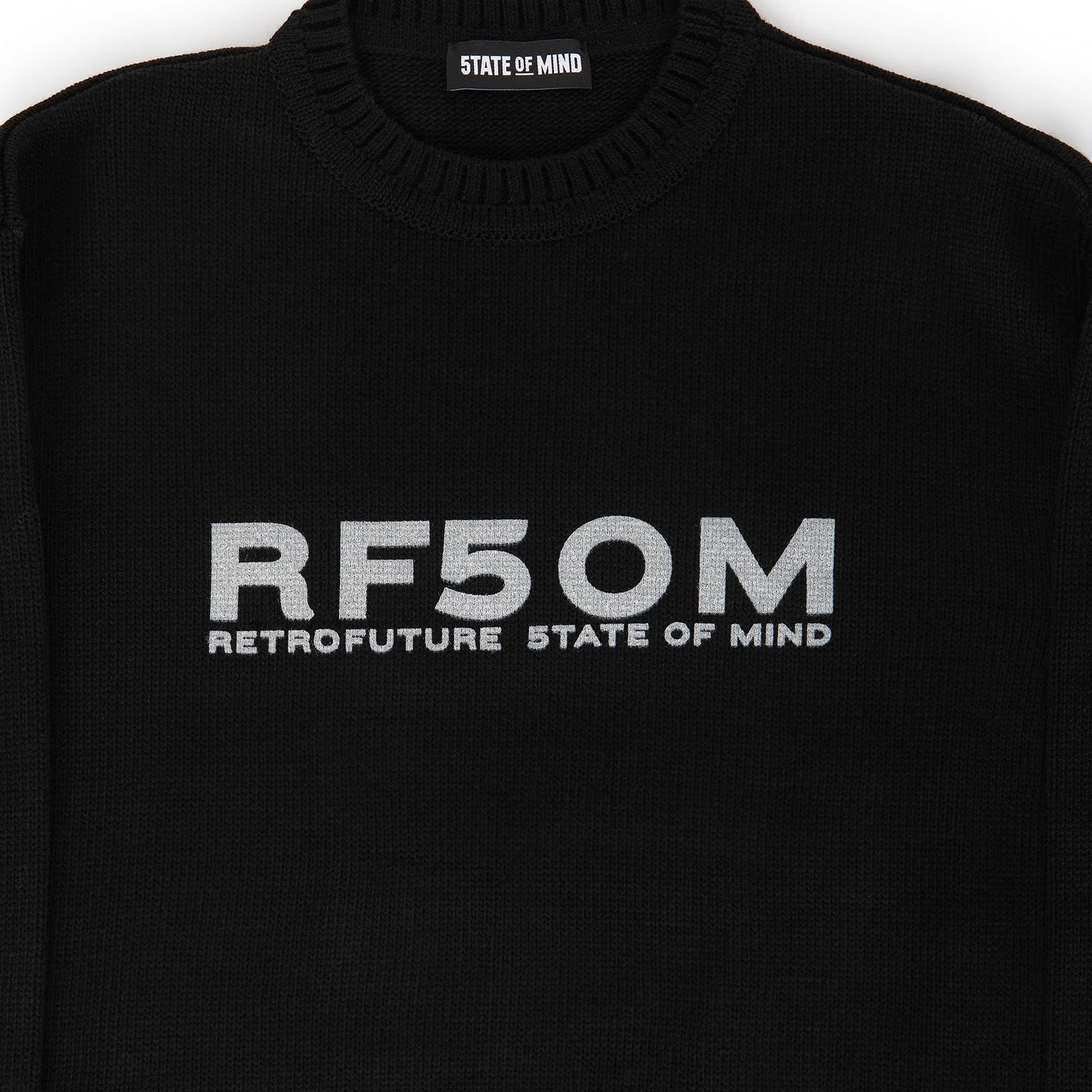 "RETROFUTURE BASIC" RF Wool Sweater Black