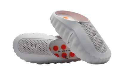 Nike Mind 001 Slide Light Smoke Grey Vista Laterale - Raf Sneakers Trieste