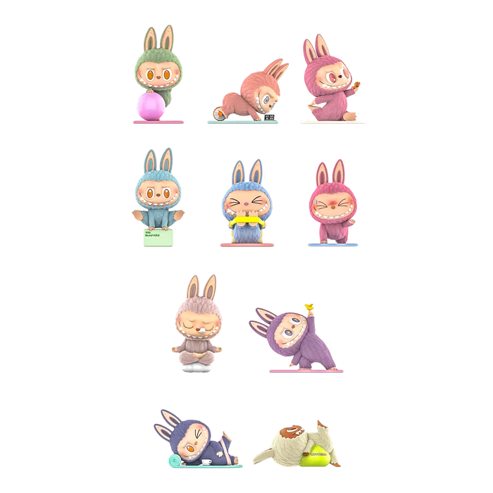 Pop Mart Labubu Lazy Yoga Series Figures
