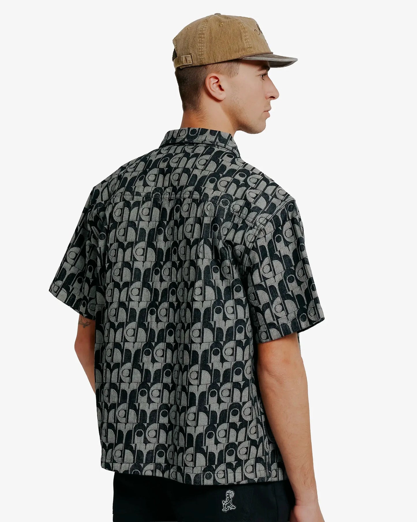 Ementa Dots Pattern Shirt Black - dettaglio pattern a pois