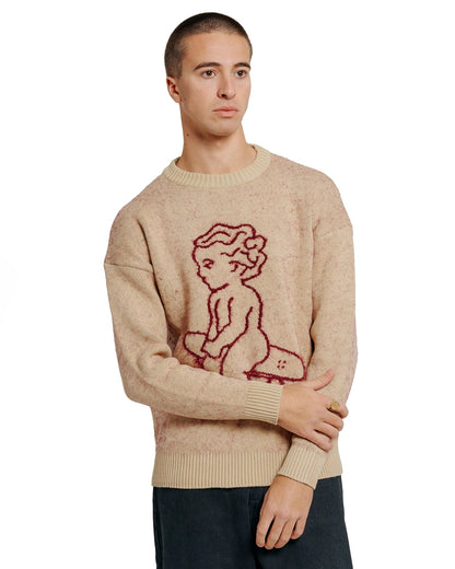 Ementa Ikon Fluffy Knit Crew vista retro - Raf Sneakers Trieste