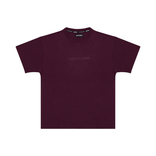 " BOX LOGO " T Shirt Plum