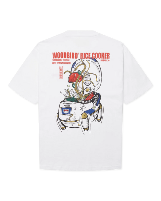 WBBaine Cook Tee White WoodBird - Raf Sneakers Trieste