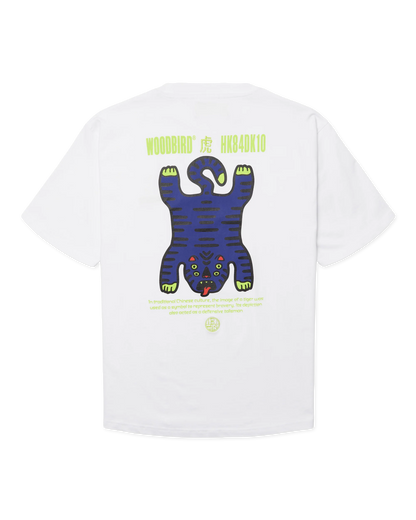 WBBaine Tiger Tee White WoodBird - Raf Sneakers Trieste