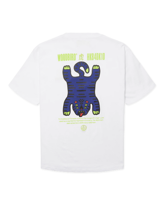 WBBaine Tiger Tee White WoodBird - Raf Sneakers Trieste