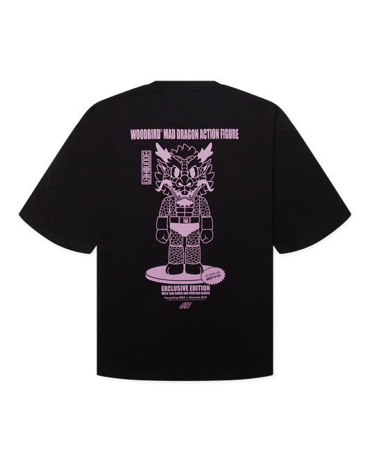 WBBeam Action Tee Black WoodBird - Raf Sneakers Trieste