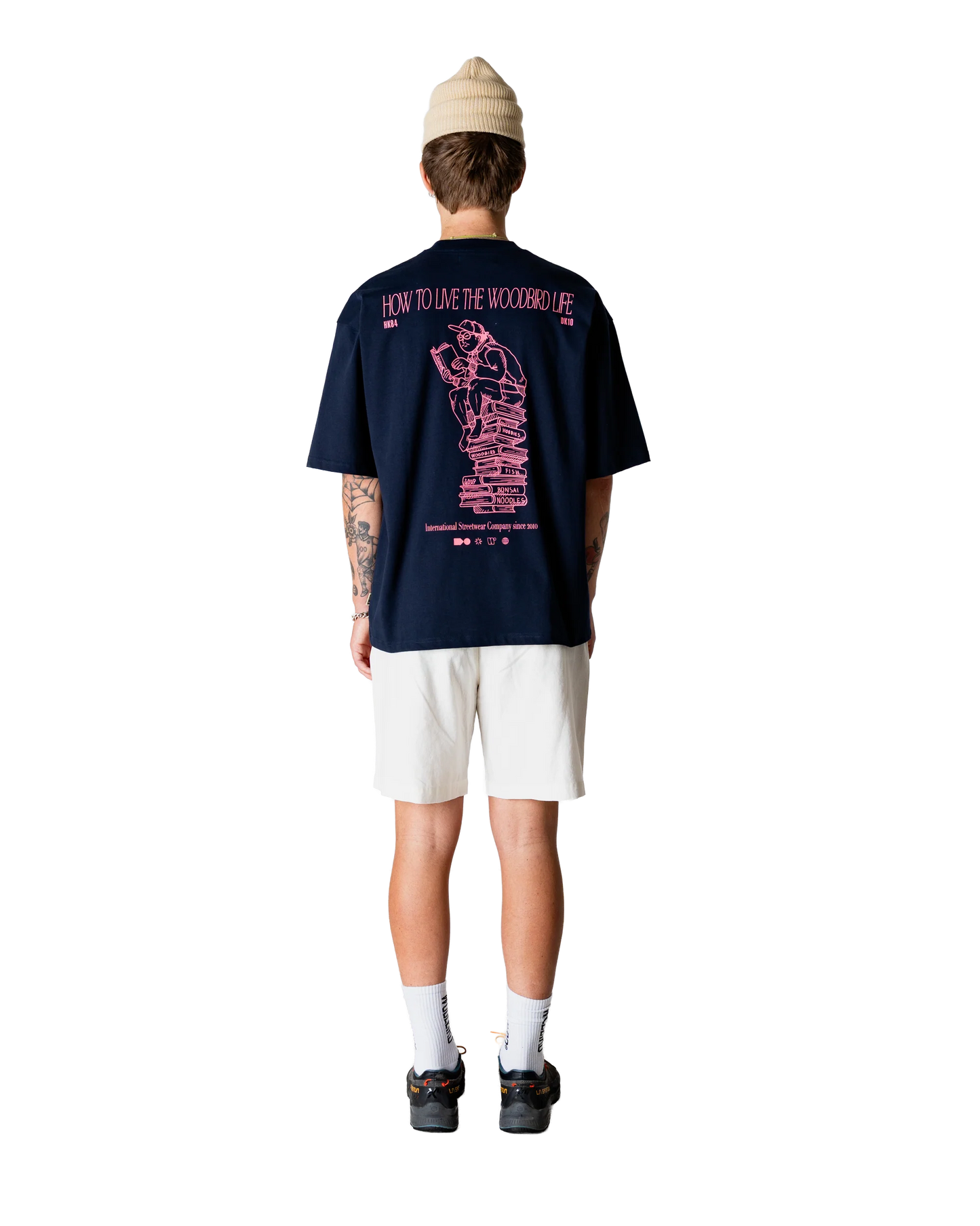 WBBeam Book Tee Dark Navy