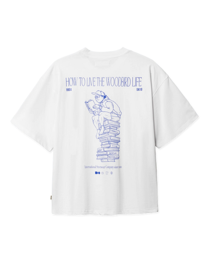 WoodBird WBBeam Book Tee White - T-Shirt Streetwear | Raf Sneakers Trieste