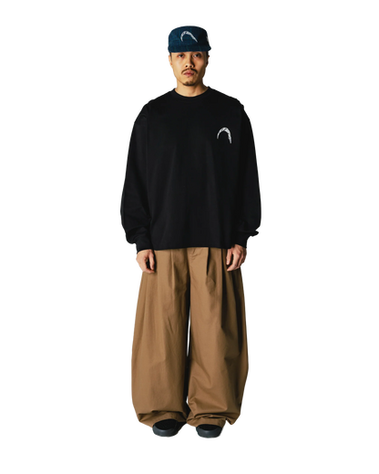 WBBeam LS Warp Tee Black dettaglio grafica petto - Raf Sneakers Trieste