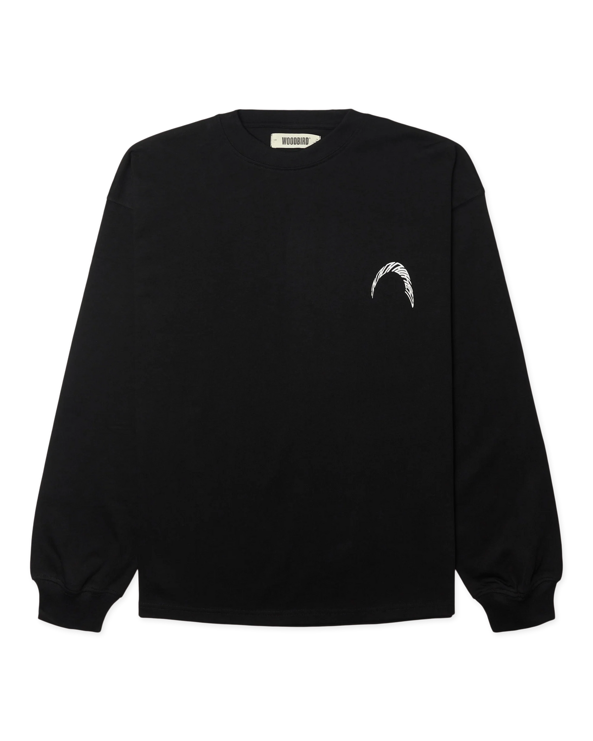 WBBeam LS Warp Tee Black logo manica - Raf Sneakers Trieste