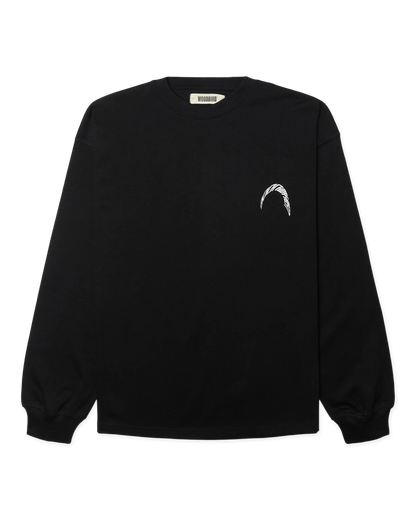 WBBeam LS Warp Tee Black logo manica - Raf Sneakers Trieste