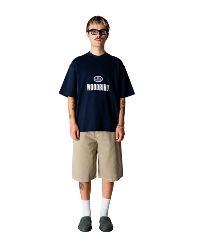 WoodBird WBBeam Nine Tee Dark Navy Dettaglio - Raf Sneakers Trieste