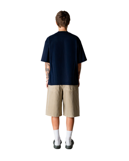 WoodBird WBBeam Nine Tee Dark Navy Vista Frontale - Raf Sneakers Trieste