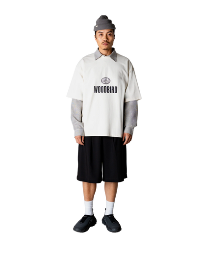 WoodBird WBBeam Nine Tee Off White Dettaglio - Raf Sneakers Trieste