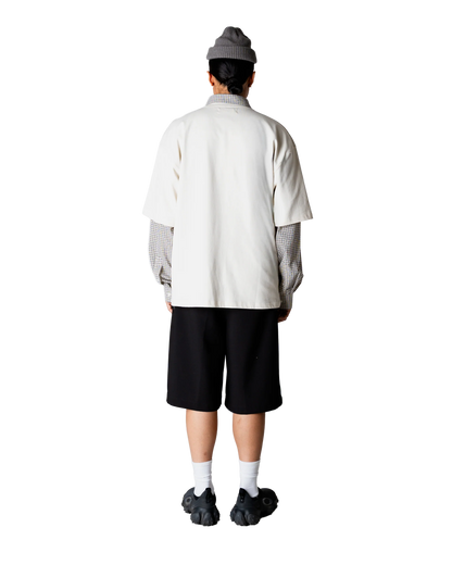 WoodBird WBBeam Nine Tee Off White Vista Frontale - Raf Sneakers Trieste