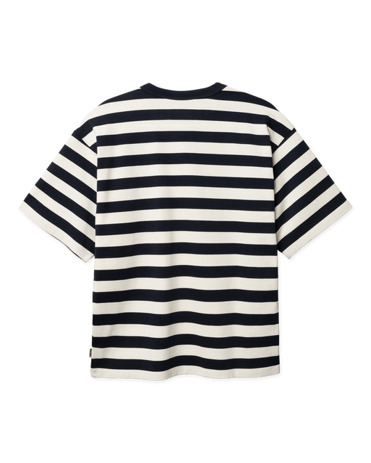 WBBeam Stripe Tee Dark Navy