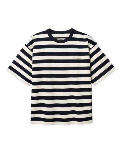 WoodBird WBBeam Stripe Tee Dark Navy - T-Shirt Streetwear | Raf Sneakers Trieste