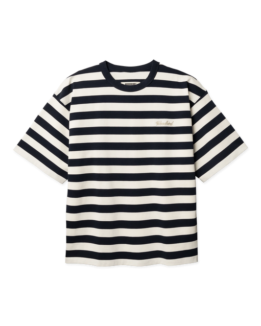 WBBeam Stripe Tee Dark Navy