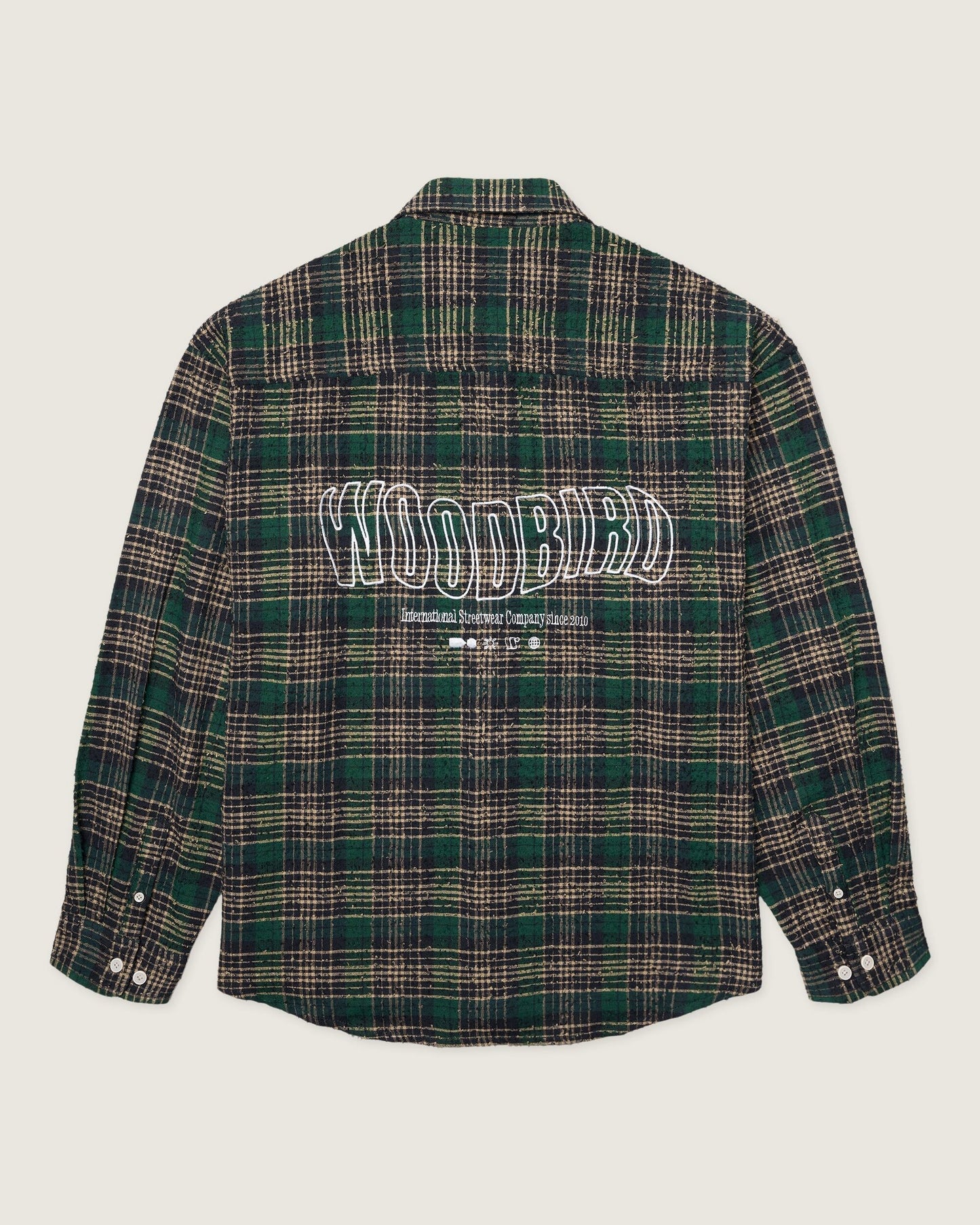 WBJong Em Check Shirt Green Check