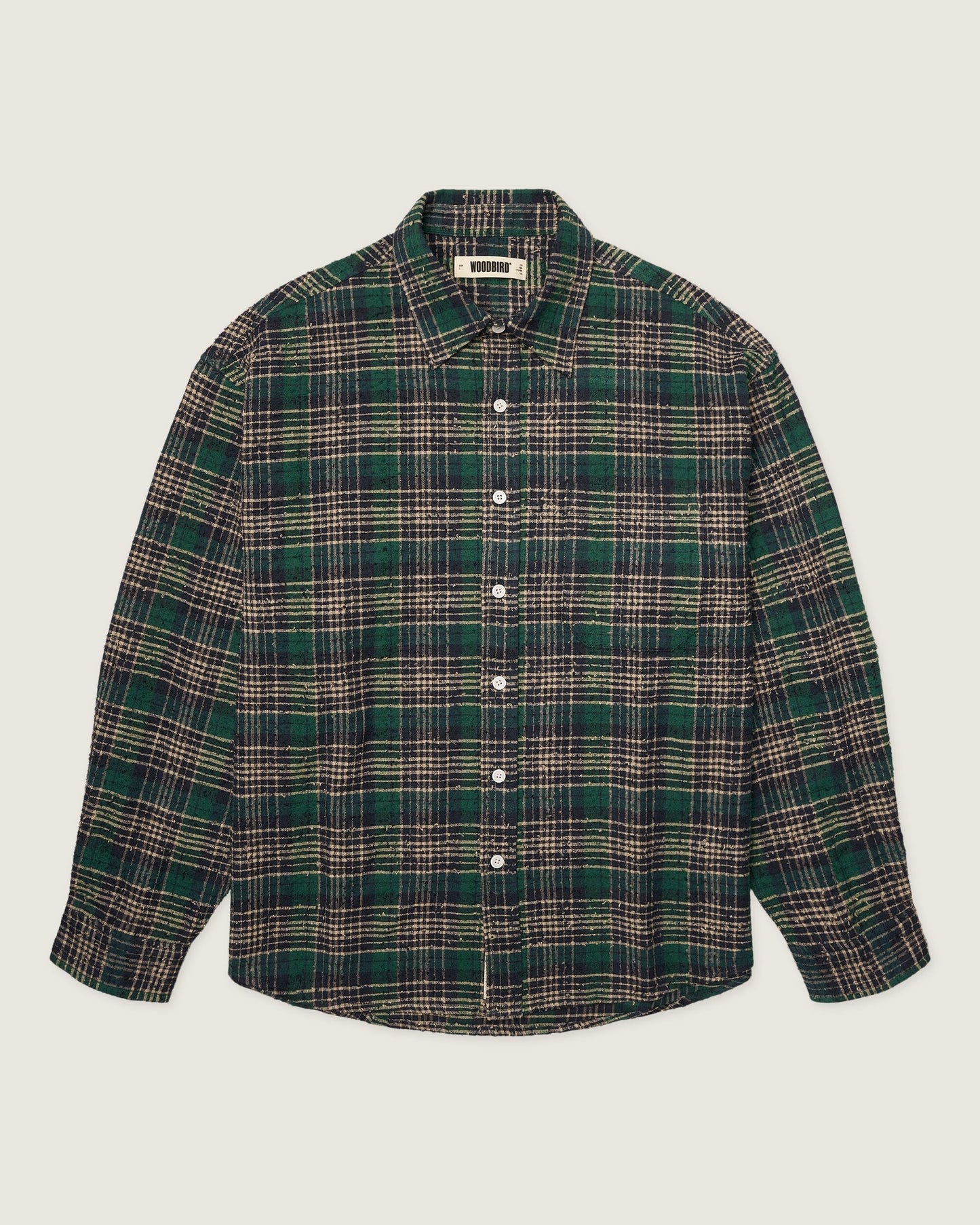 WBJong Em Check Shirt Green Check