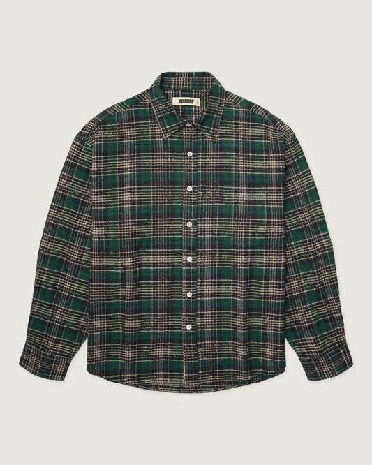 WBJong Em Check Shirt Green Check