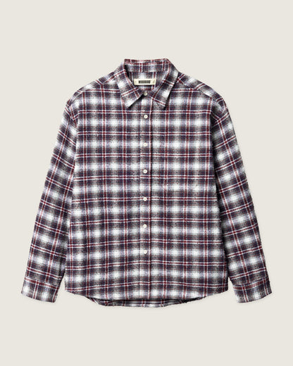 WoodBird WBJong Em Check Shirt Red Vista Frontale - Raf Sneakers Trieste