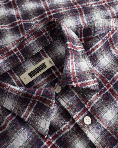WoodBird WBJong Em Check Shirt Red Dettaglio 2 - Raf Sneakers Trieste