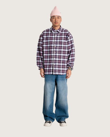 WoodBird WBJong Em Check Shirt Red Vista Retro - Raf Sneakers Trieste