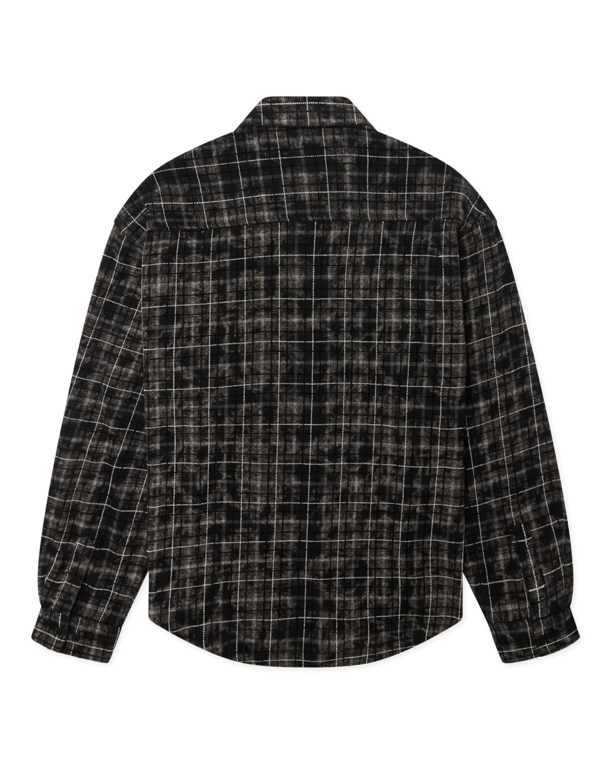 WBJong Wash Check Shirt Black-White dettaglio - Raf Sneakers Trieste