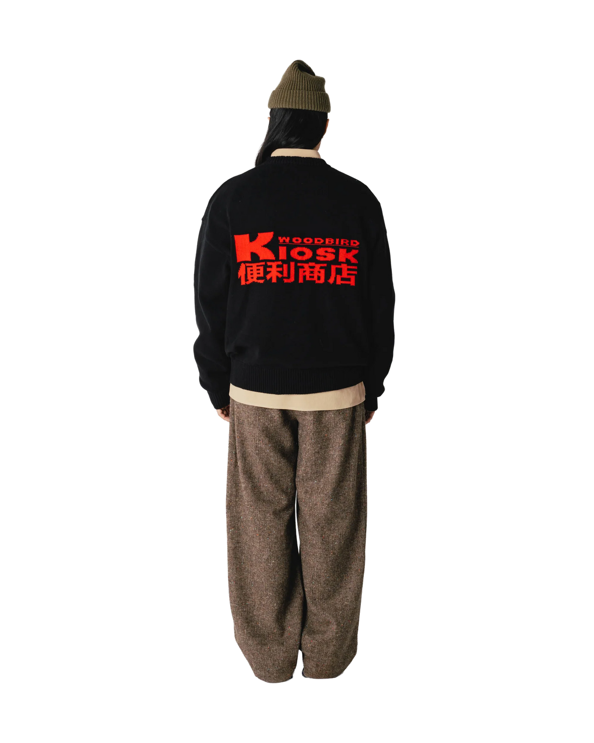 WBKurt Kiosk Crew Black dettaglio maglia - Raf Sneakers Trieste