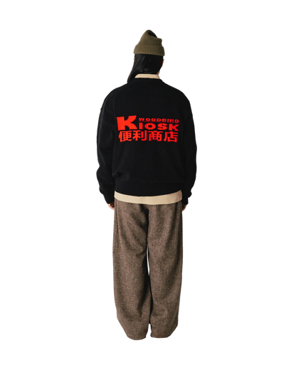 WBKurt Kiosk Crew Black dettaglio maglia - Raf Sneakers Trieste