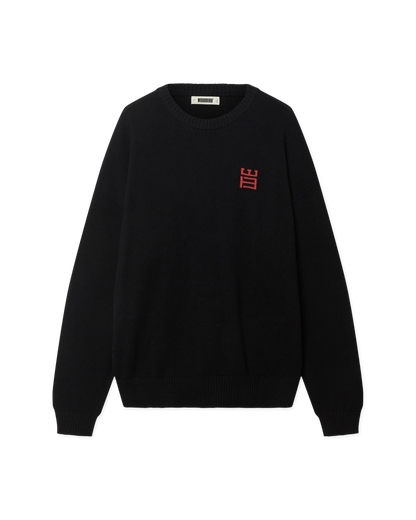 WBKurt Kiosk Crew Black grafica a maglia sul retro - Raf Sneakers Trieste