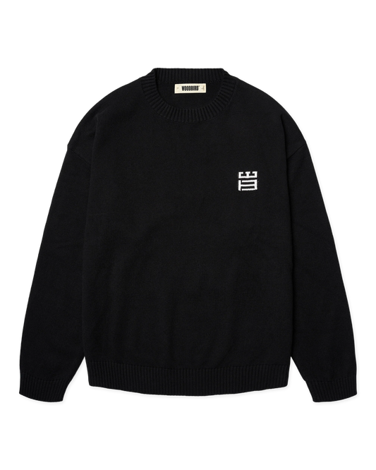 WBKurt Stamp Crew Black dettaglio grafica retro - Raf Sneakers Trieste