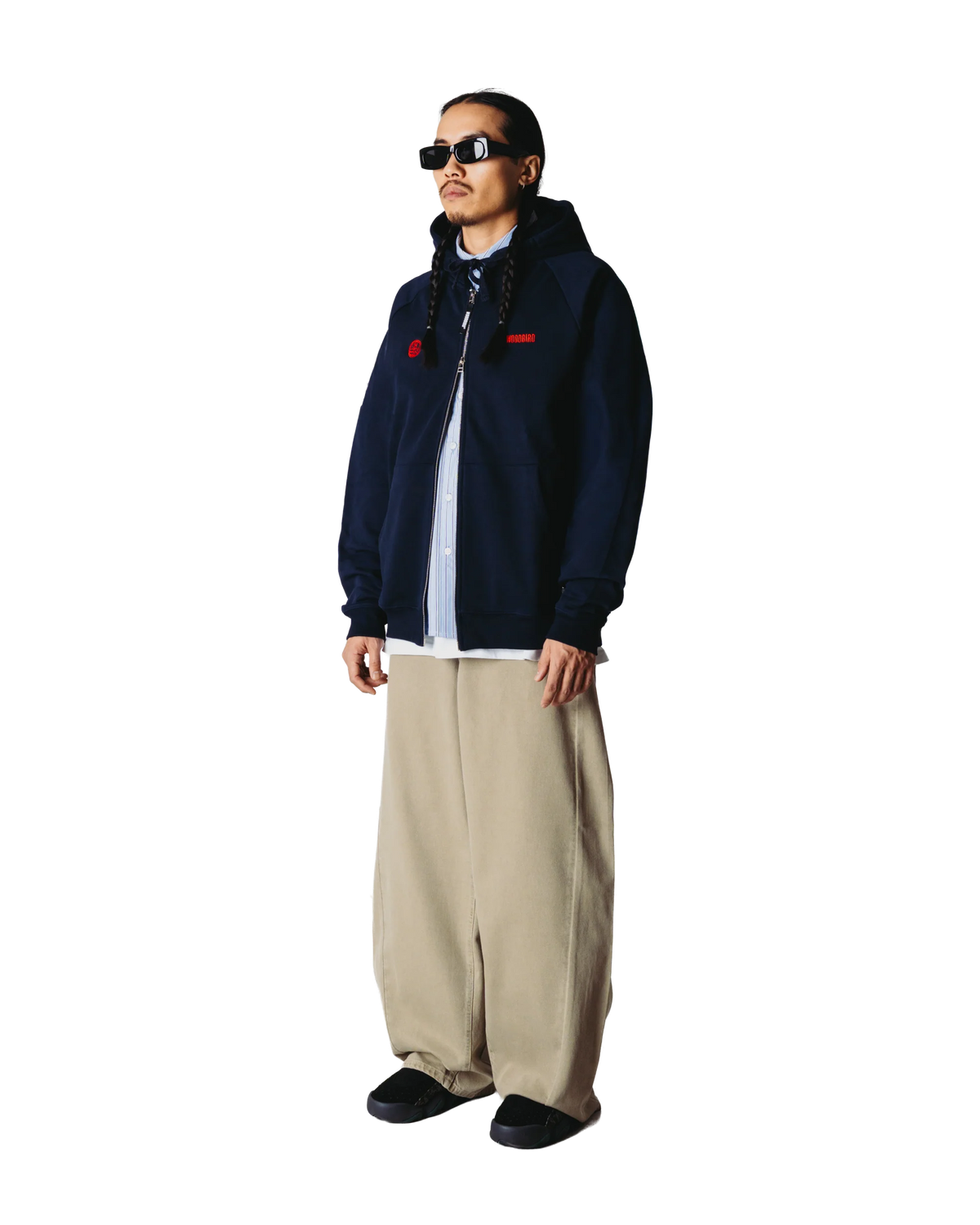 WBPaw Emblem Zip Hoodie Dark Navy vista retro - Raf Sneakers Trieste