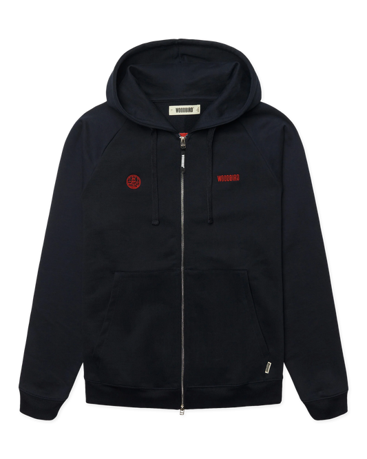 WBPaw Emblem Zip Hoodie Dark Navy dettaglio - Raf Sneakers Trieste