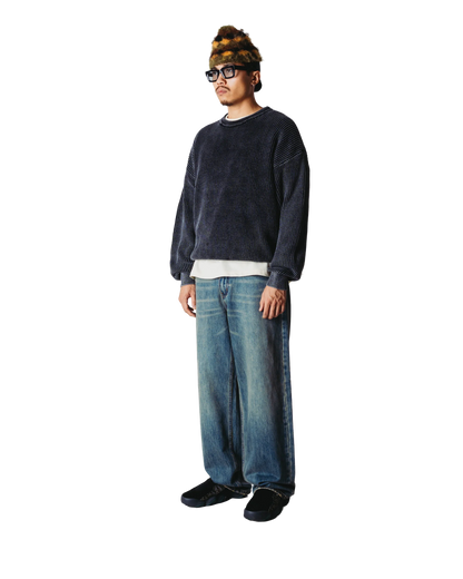 WBSake Washed Crew vista retro - Raf Sneakers Trieste