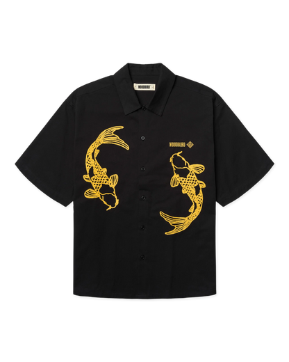 WoodBird WBWang Carp Shirt Black - Camicia Streetwear | Raf Sneakers Trieste