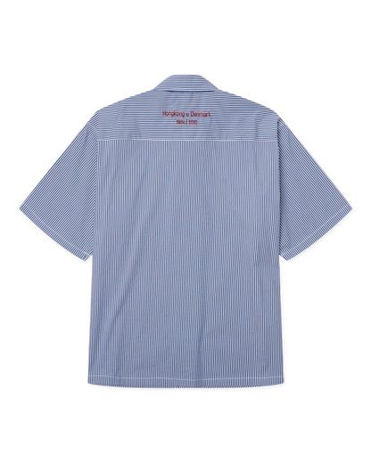 WoodBird WBWang Stripe EMB Shirt Vista Frontale - Raf Sneakers Trieste
