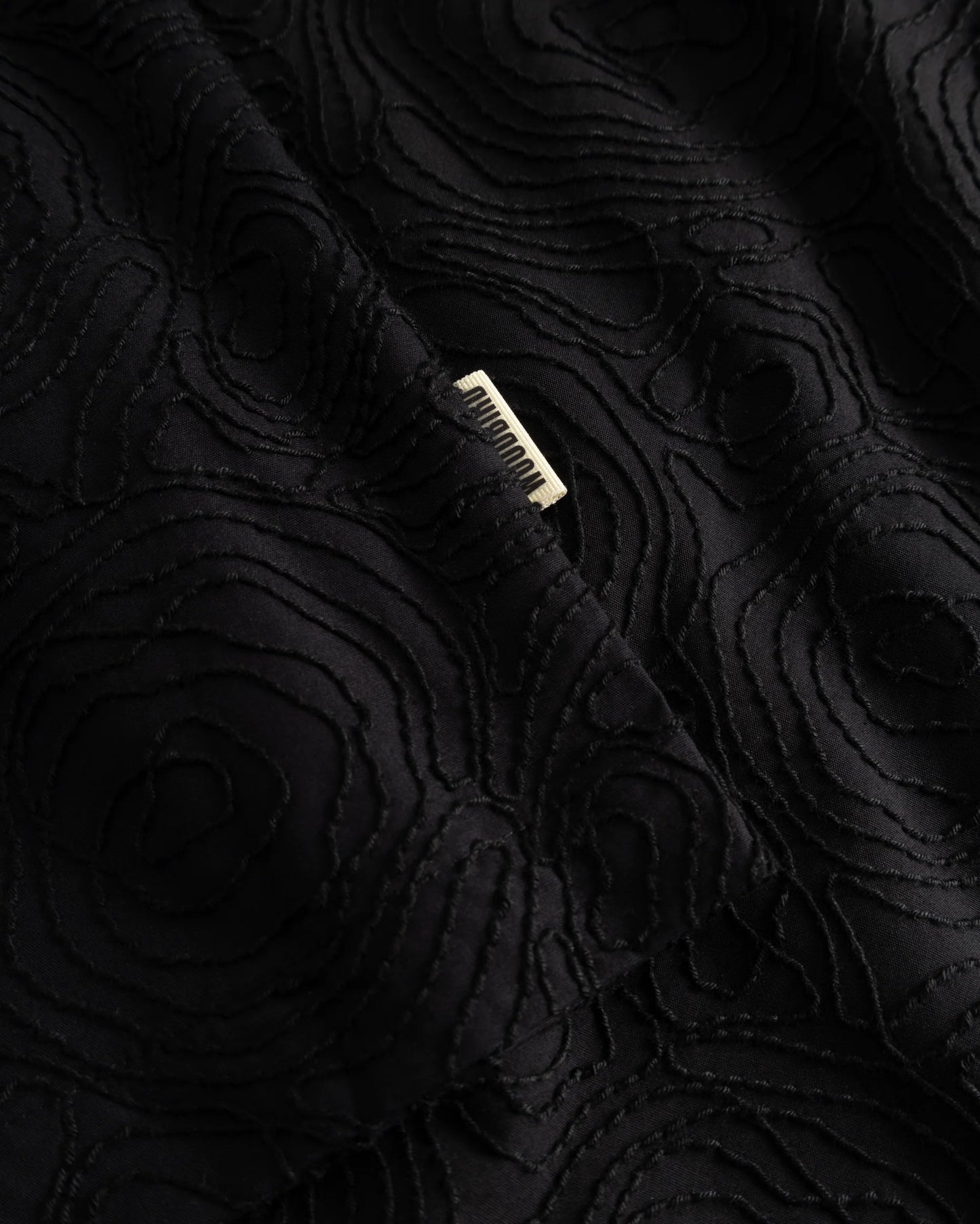 WBWang Embroidery Shirt Black