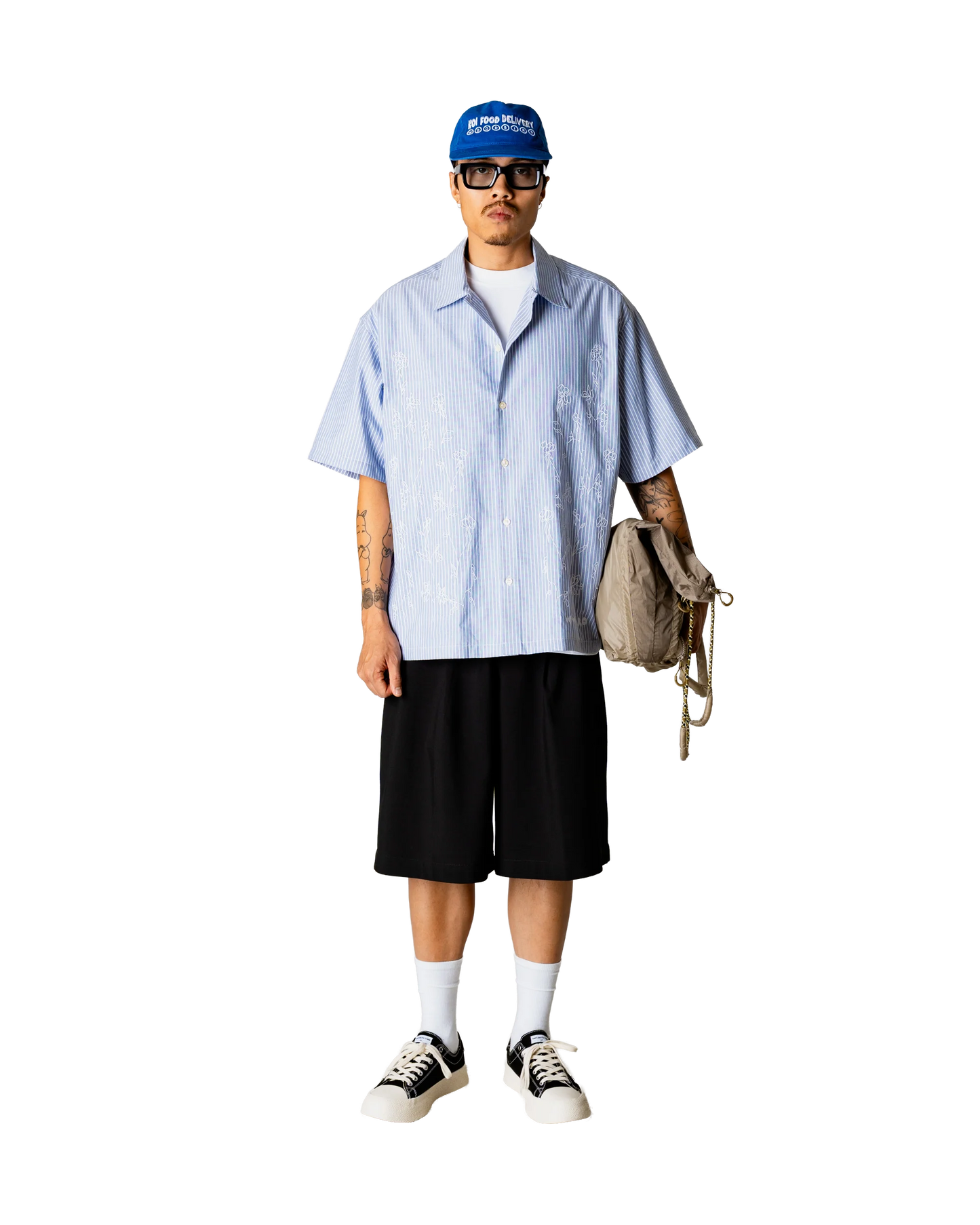 WBWang Ox Flower Shirt Light Blue