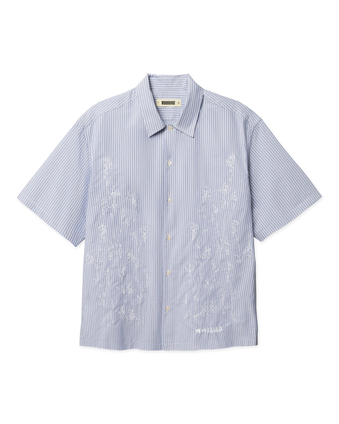 WBWang Ox Flower Shirt Light Blue