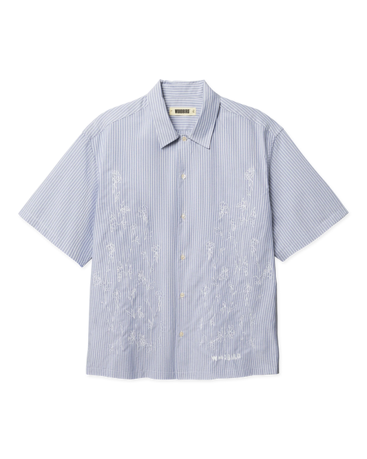 WBWang Ox Flower Shirt Light Blue