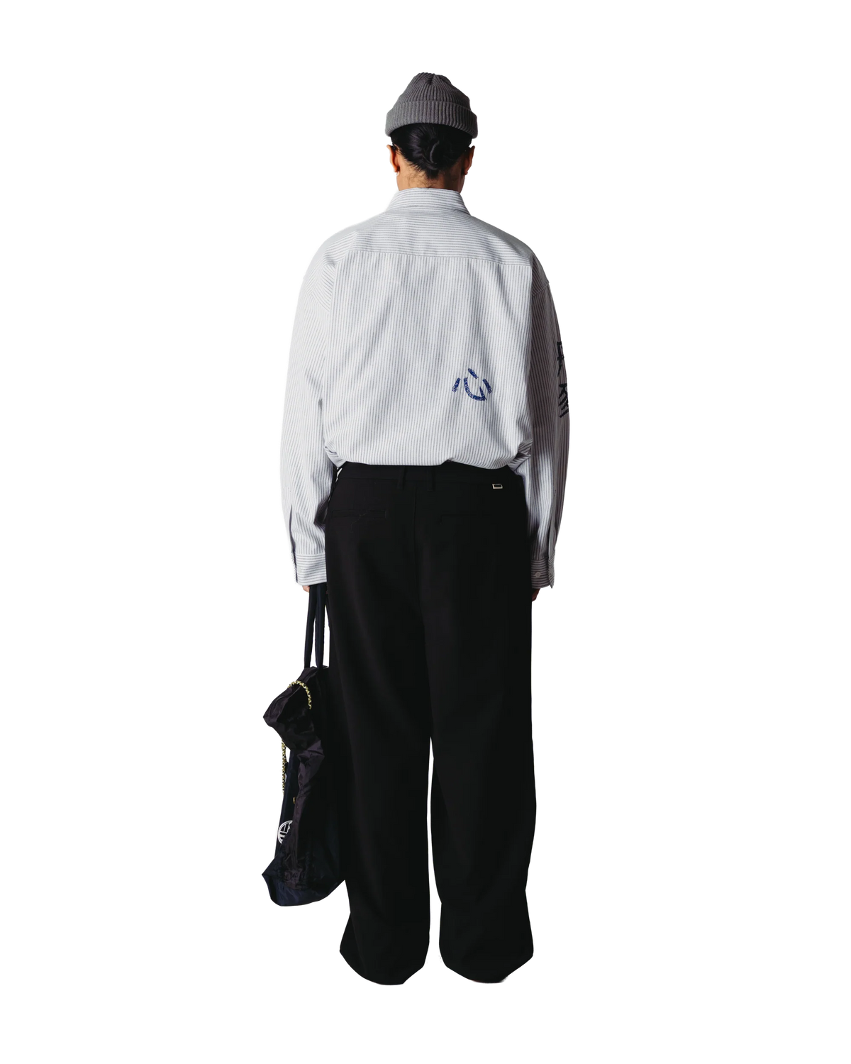 WBXing OX Writing Shirt White Navy vista retro - Raf Sneakers Trieste