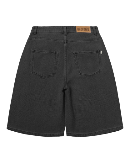 WoodBird WBYuto Punch Shorts Black Vista Frontale - Raf Sneakers Trieste