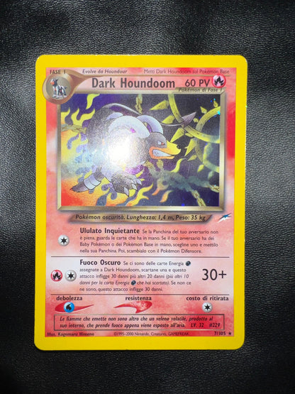 Pokemon Dark Houndoom NDE 7 IT - Carta Vintage Italiana | Raf Sneakers Trieste
