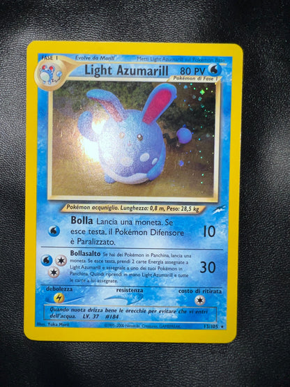 Pokemon Light Azumarill NDE 13 IT - Carta Vintage Italiana | Raf Sneakers Trieste